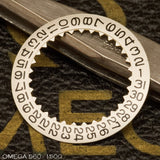 Omega 560-1500, päivämäärälevy, litteä, valkoinen/musta