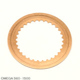 Omega 560-1500, Date Disc, Convex, gold/black
