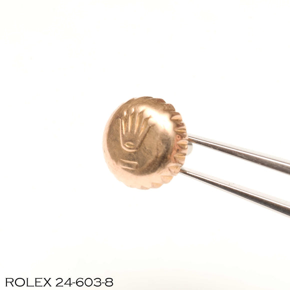 Crown, ROLEX 24-603-8, Rose gold