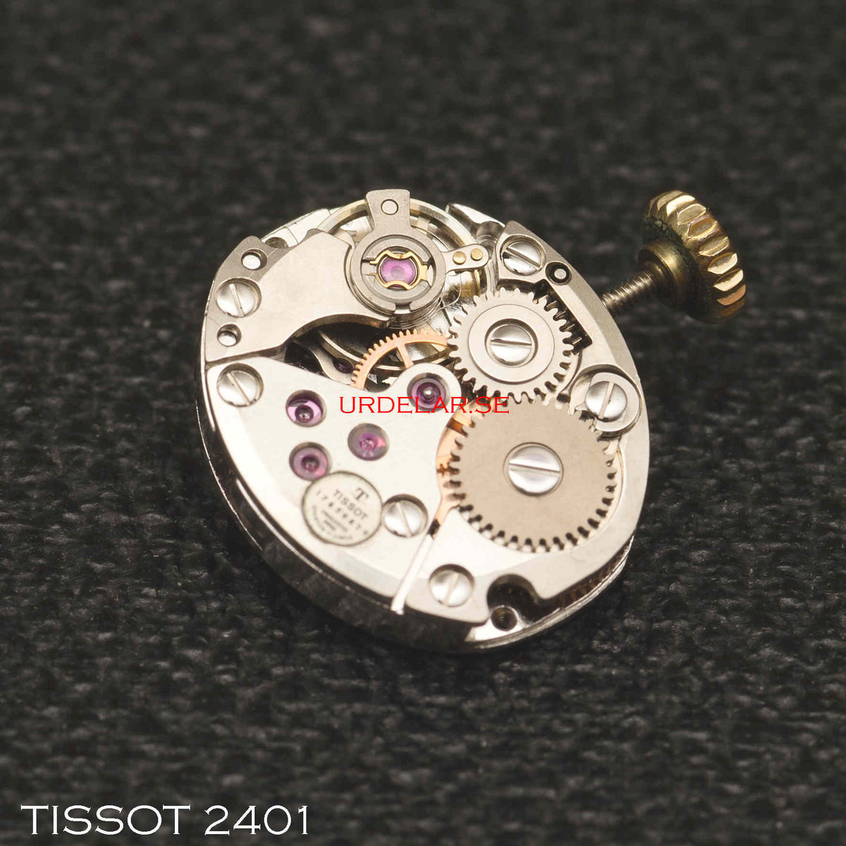Mouvement De Montre Tissot 2401 Pour Pièces - Main Manuel 26 Mm - Non Fonctionnel (balancier OK)