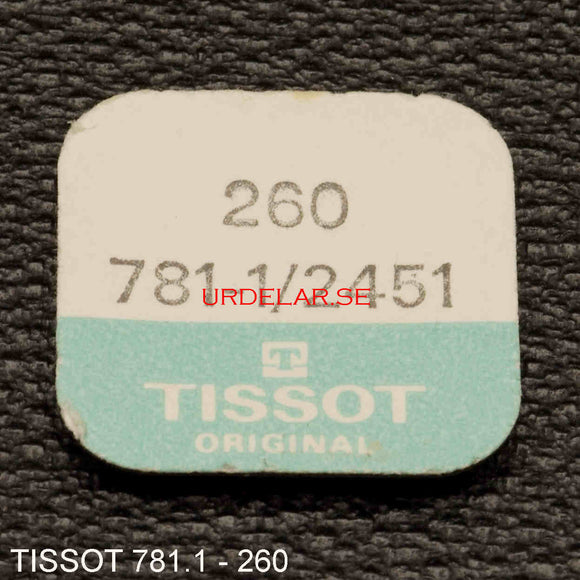 Tissot 781.1-260, Minute wheel