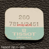 Tissot 781.1-260, Minute wheel