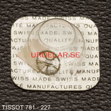 Tissot 781-227, Sweep second wheel