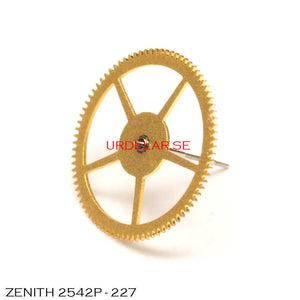 Zenith 2542P-227, Fourth wheel, sweep second