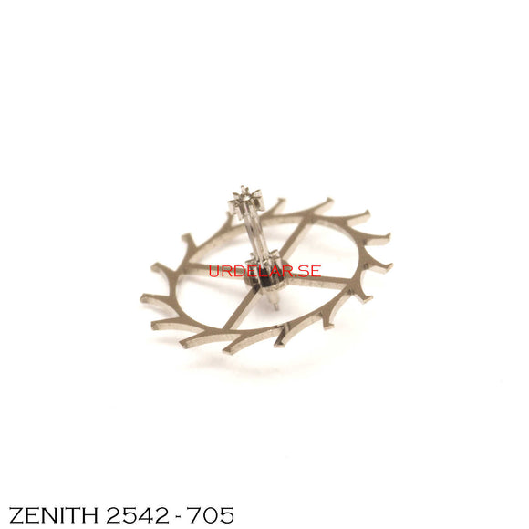 Zenith 2542-705, Escape wheel