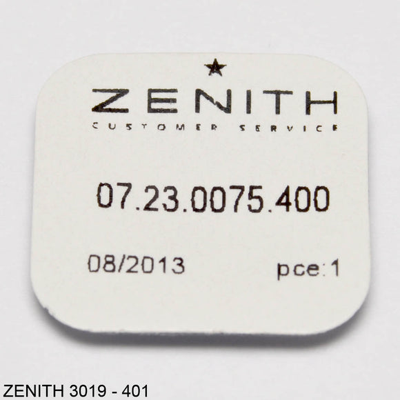 Zenith 3019 PHC-401, Winding stem
