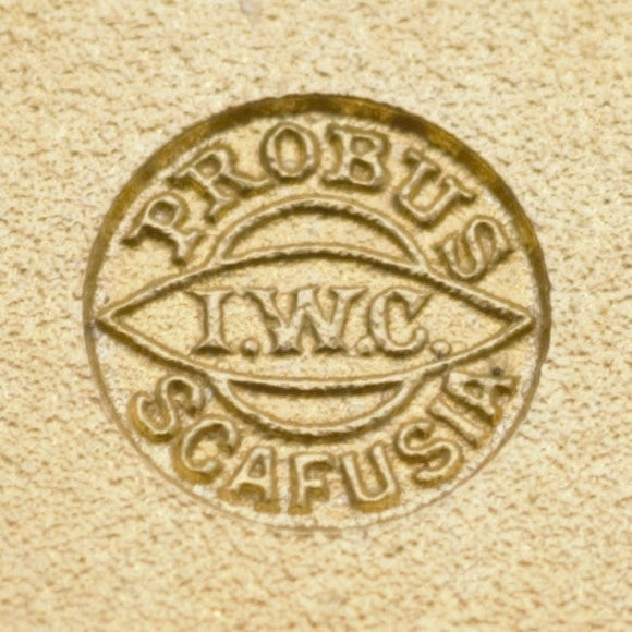 IWC 19''' cal: 66 H6-462, Cover plate