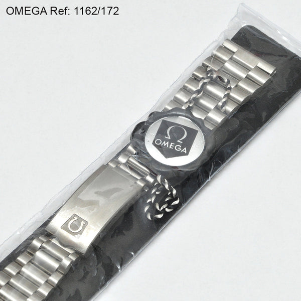 OMEGA SS ブレス 1162/172 取付幅：22mm 腕時計用 ブレス Bracelet, Omega Flightmaster, Speedmaster MKII, Ref: 1162/172, NOS