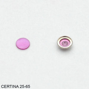Certina 25-65, Insetting, Balance, Upper And Lower With Cap Jewel.
