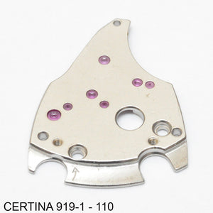 Certina 919-1, Train wheel bridge, no: 110