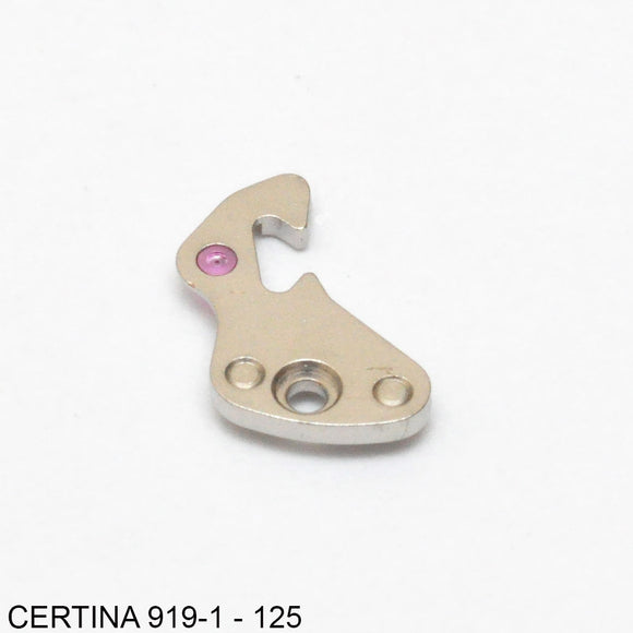 Certina 919-1, Pallet cock, no: 125