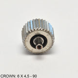 Crown, Screw down, steel: 6 X 4,5 - 90