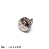 Crown, Certina, steel, 4.5 x 2.5, tube: 2.0