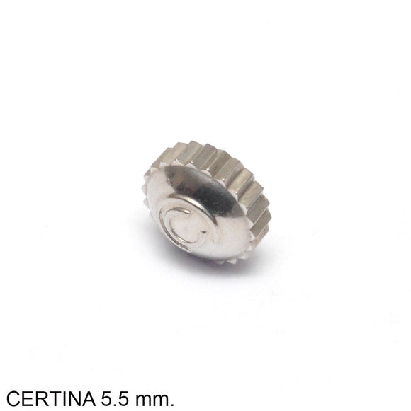 Crown, Certina, steel, 5.5 x 2.9, tube: 2.5