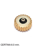 Crown, Certina DS, gold, 6.0 x 2.8, tube: 2.5