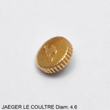 Crown, Jaeger le Coultre, patent, gold, D=4.6 mm.