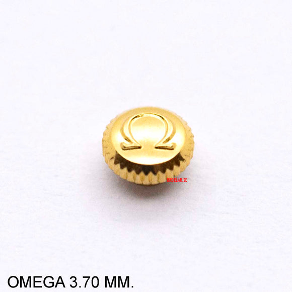 Crown, Omega Dustproof, Gold, Diam. 3.70 MM.