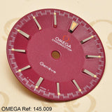 Dial, Omega Chronostop Genéve, Red, Ref: 145,009