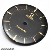 Dial, Omega Seamaster Automatic, black, Cal: 501