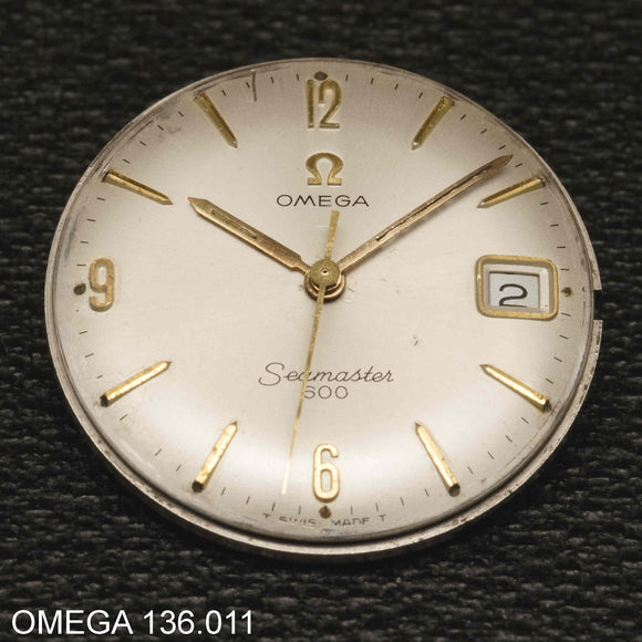Dial w. Hands, Omega Seamaster 600, ref: 136.011, cal: 611, 613