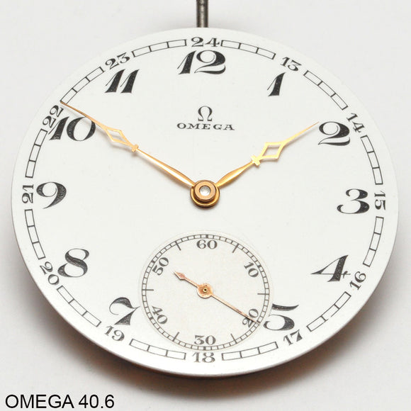 Dial w. Hands, Omega cal 40.6