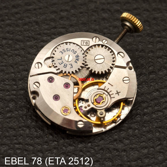 EBEL 78 (ETA 2512), Complete movement