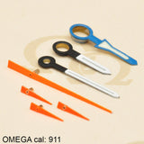 Hands, Omega Flightmaster, complete set, cal: 911