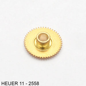Heuer 11-2558, Hour wheel, double toothing