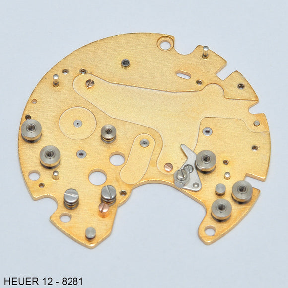 Heuer 12-8281, Plate for chronograph mechanism