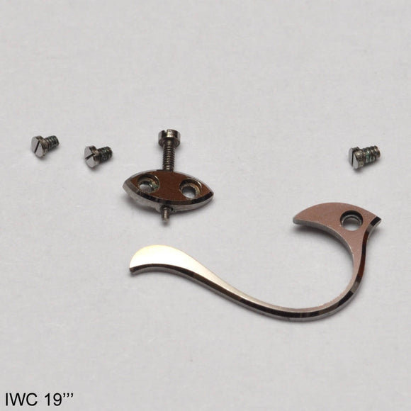 IWC 19''' cal: 65, 66, Micrometric regulator w. spring and screws