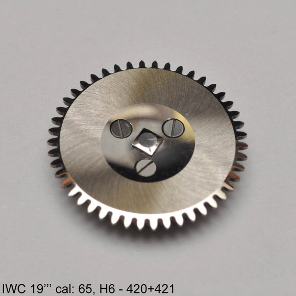 IWC 19''' cal: 65, 66 H6-420, 421, Crown wheel upper and lower