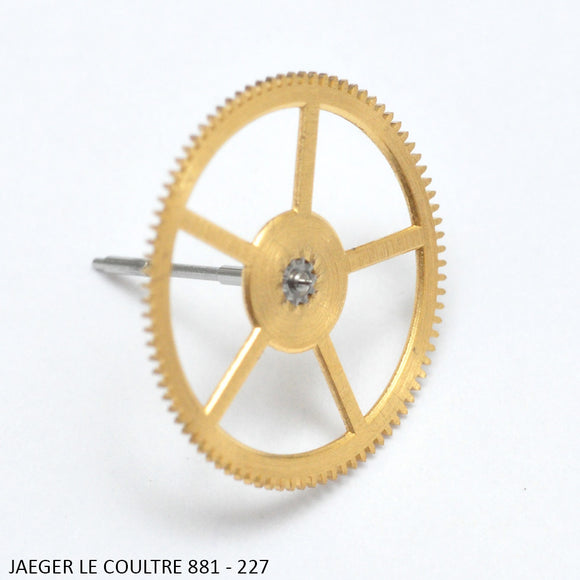 Jaeger le Coultre 881-227, Sweep second wheel