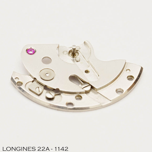 Longines 22A-1142, Automatic bridge with rotor post, complete