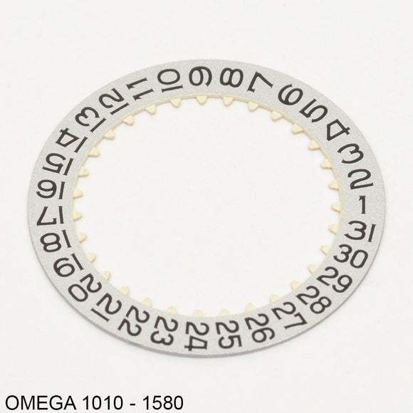 Omega 1010-1580, Date disc, plastic, black/silvered