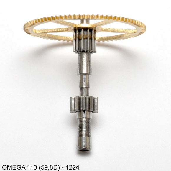 Omega 59.8D-1224, Center wheel w. cannon pinion