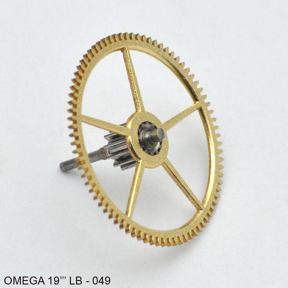 Omega 19'''LOB, Center wheel, No: 049