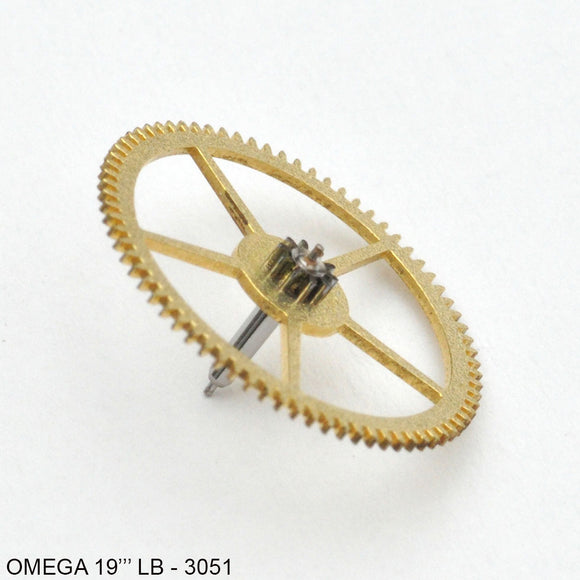 Omega 19'''LOB, Third wheel, No: 3051