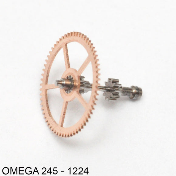 Omega 245-1224, Center wheel with cannon pinion, Ht: 4.57