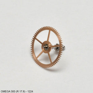 Omega 300 (R 17.8), Center wheel w. cannon pinion, No: 1224