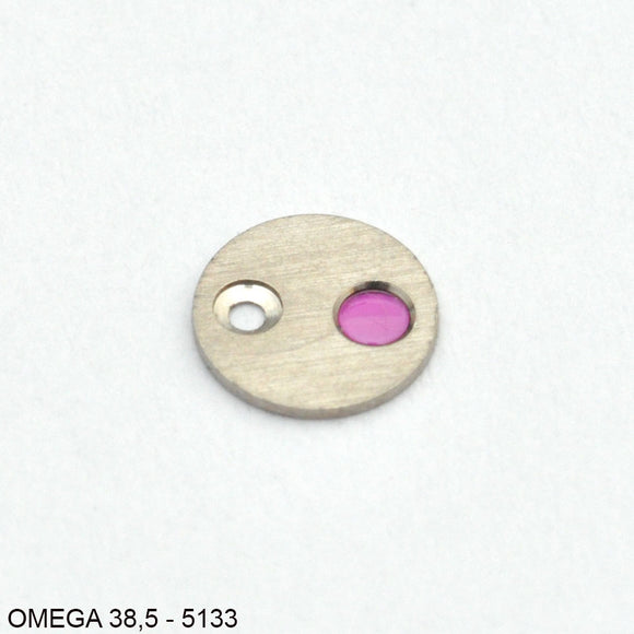 Omega 37.6-1336, Lower cap jewel w. endpiece
