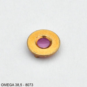 Omega 38.5-5019, Upper cap jewel w. endpiece