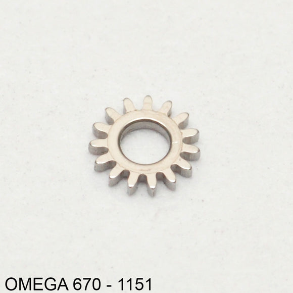 Omega 670-1151, Setting wheel for crown wheel