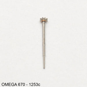 Omega 670-1253c, sweep second pinion, Height: 5.26