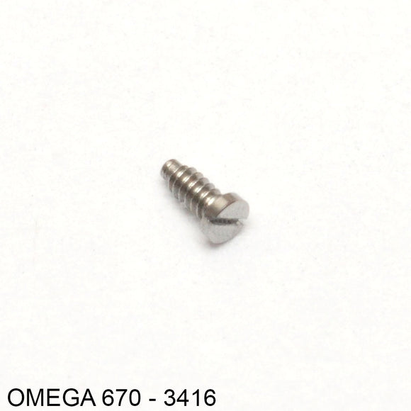 Omega 670-3416, Screw for barrel & wheel train bridge