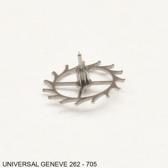 Universal Geneve 262-705, Escape wheel