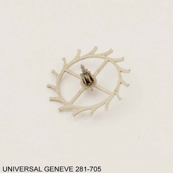 Universal Geneve 281-705, Escape wheel