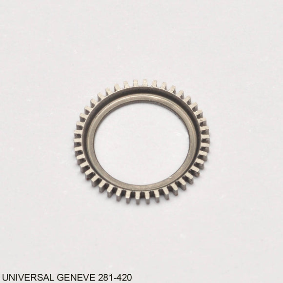 Universal Geneve 281, 285 (14-15.75'''), Crown wheel, No: 420