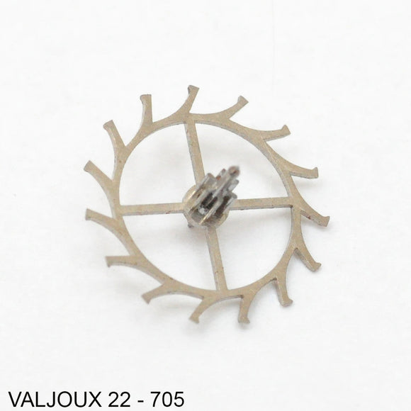 Valjoux 22-705, Escape wheel