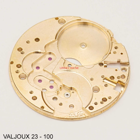 Valjoux 23-100, Plate