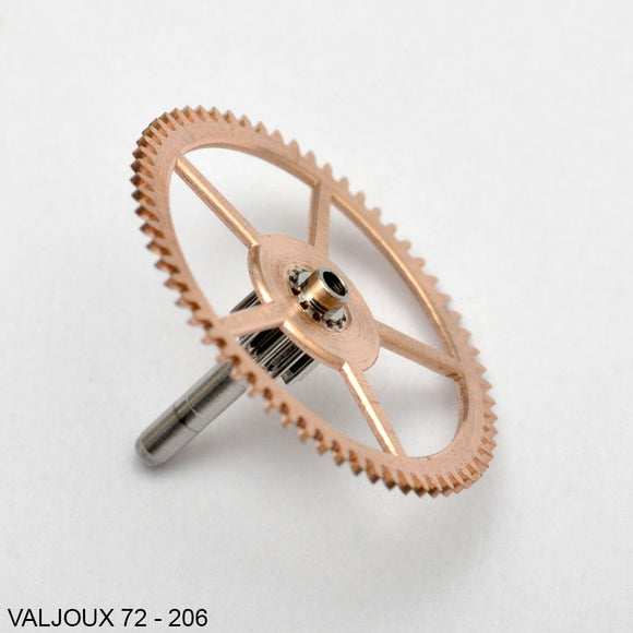 Valjoux 72, Center wheel, no: 206